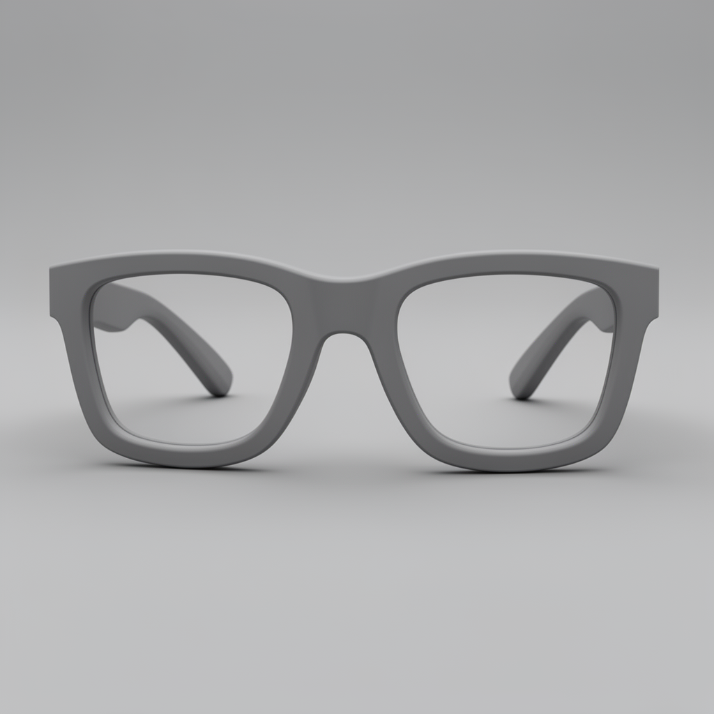 Classic Round Glasses Model free 3D printable STL
