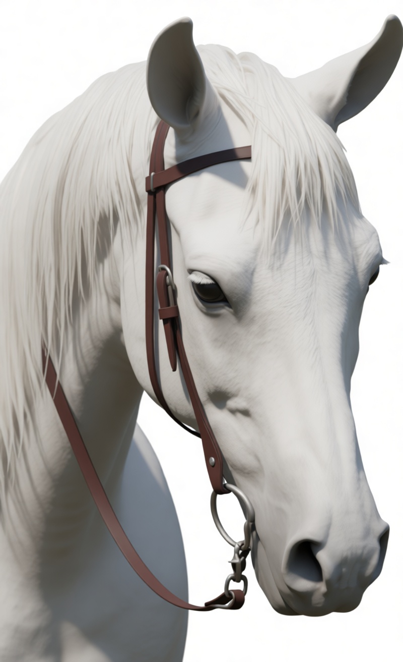 White Horse Head Bust free 3D printable STL