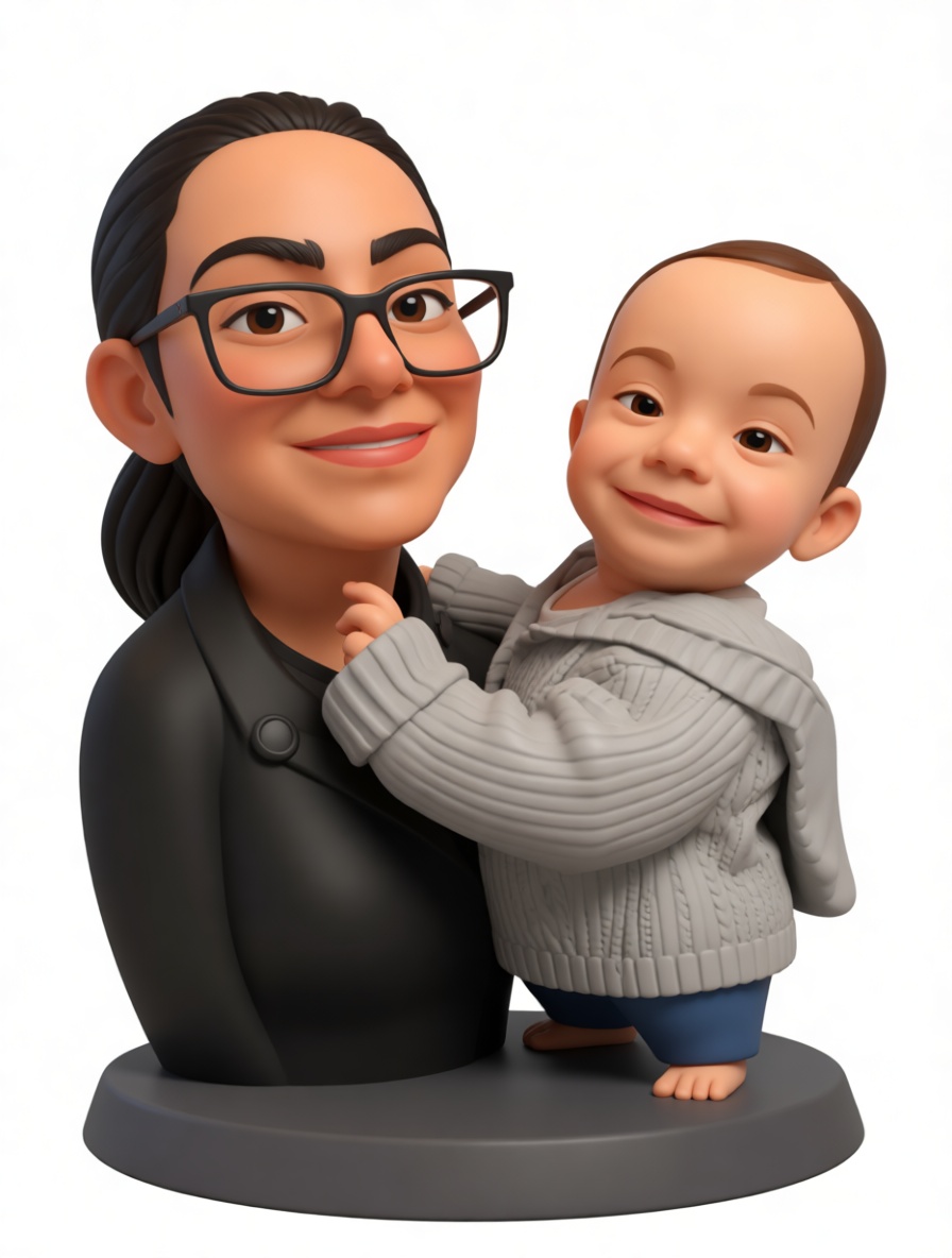 Mother and Baby Figurine free 3D printable STL