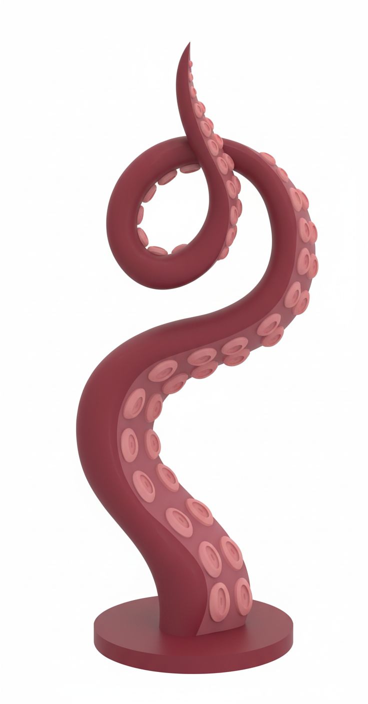 Tentacle Sculpture free 3D printable STL