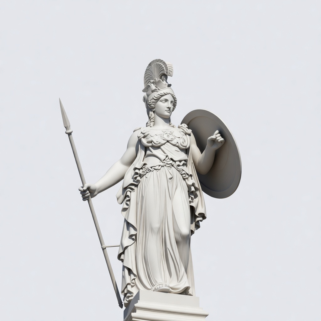 Athena Statue Figurine free 3D printable STL