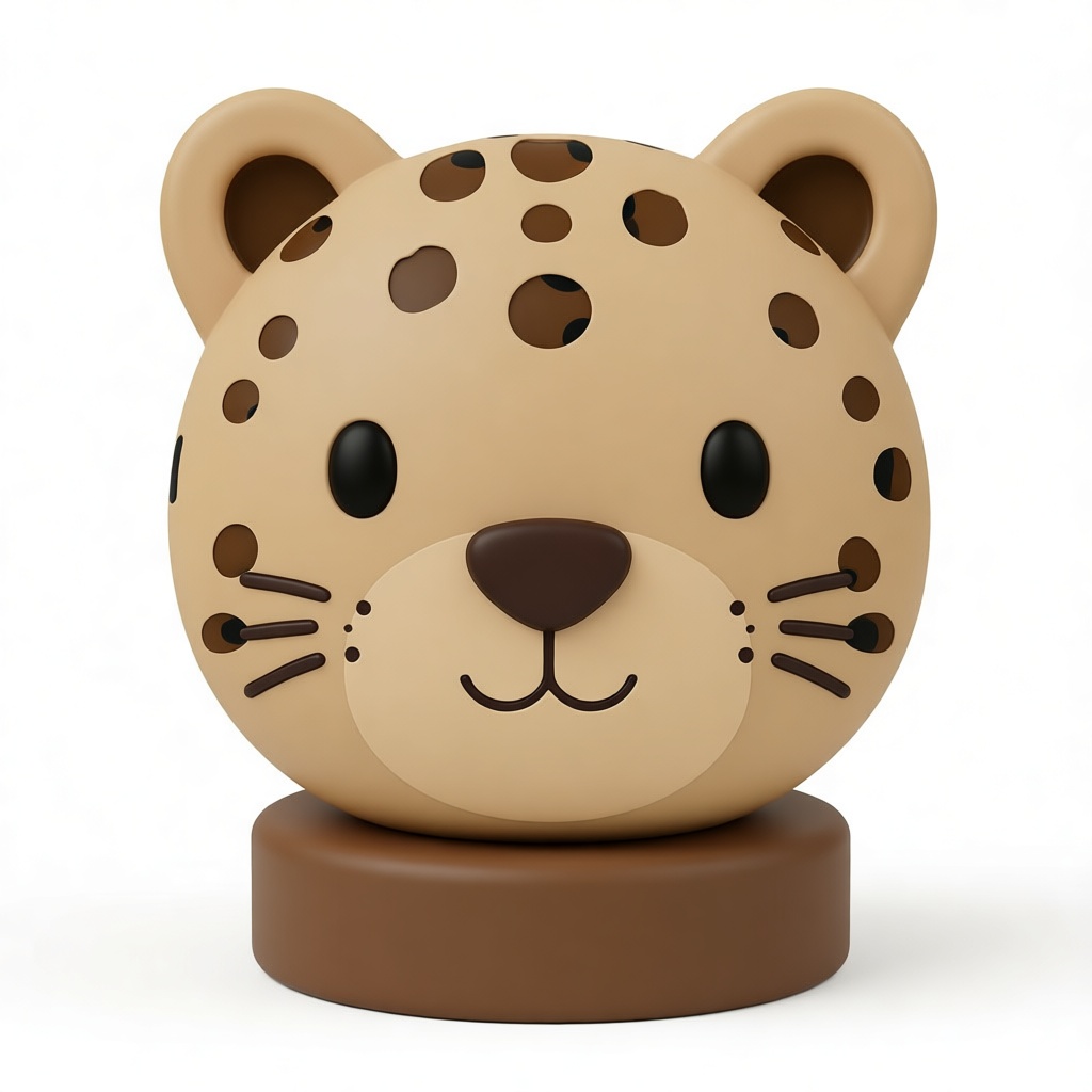 Leopard Head Figurine free 3D printable STL