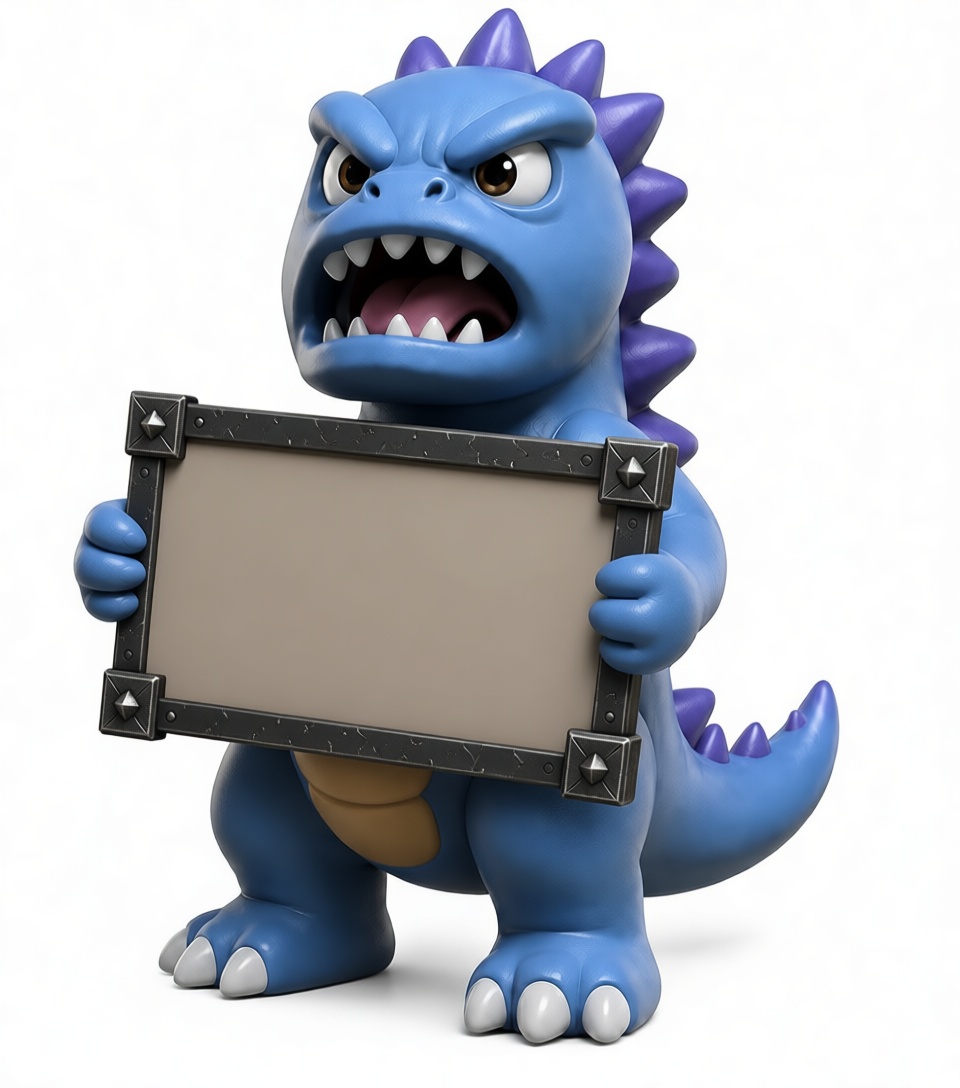 Blue Dinosaur Figurine free 3D printable STL