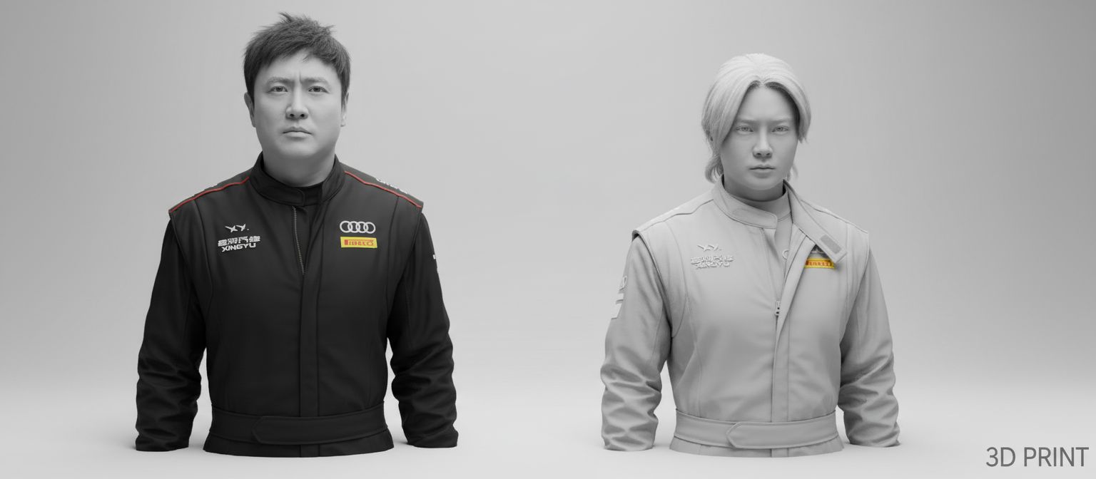 Audi Race Driver Bust free 3D printable STL