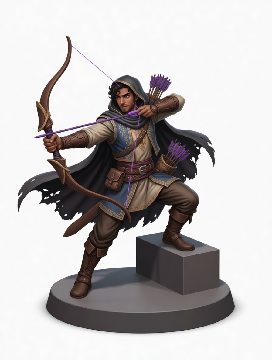 Fantasy Archer Figurine free 3D printable STL