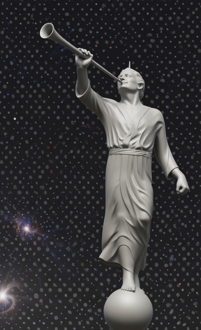 Angel Moroni Statue free 3D printable STL