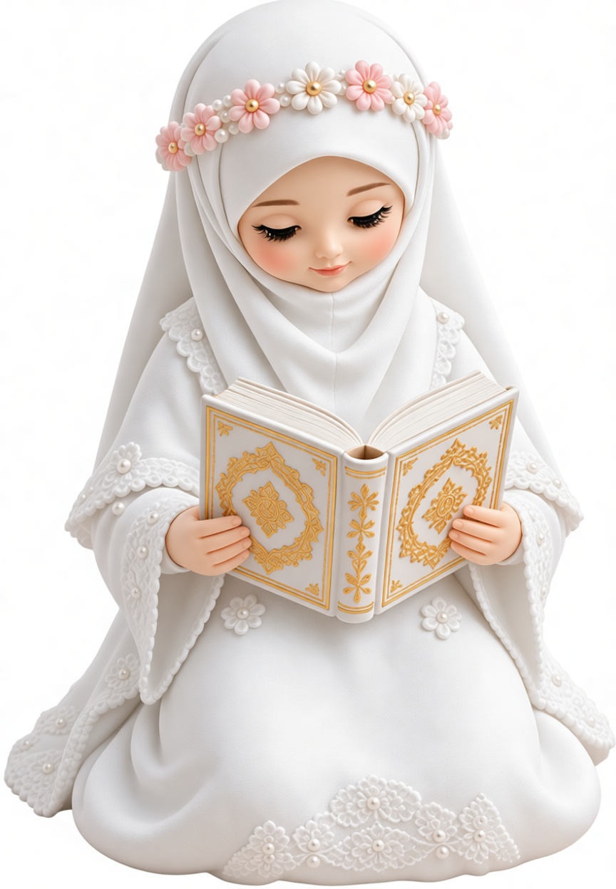 Girl in Hijab Figurine free 3D printable STL