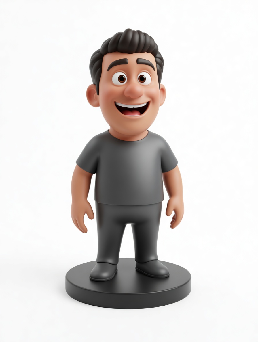 Smiling Man Figurine free 3D printable STL