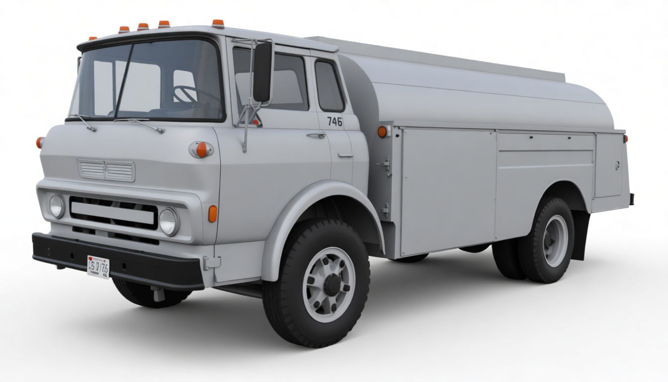 Ford C-Series Tanker Truck Model free 3D printable STL