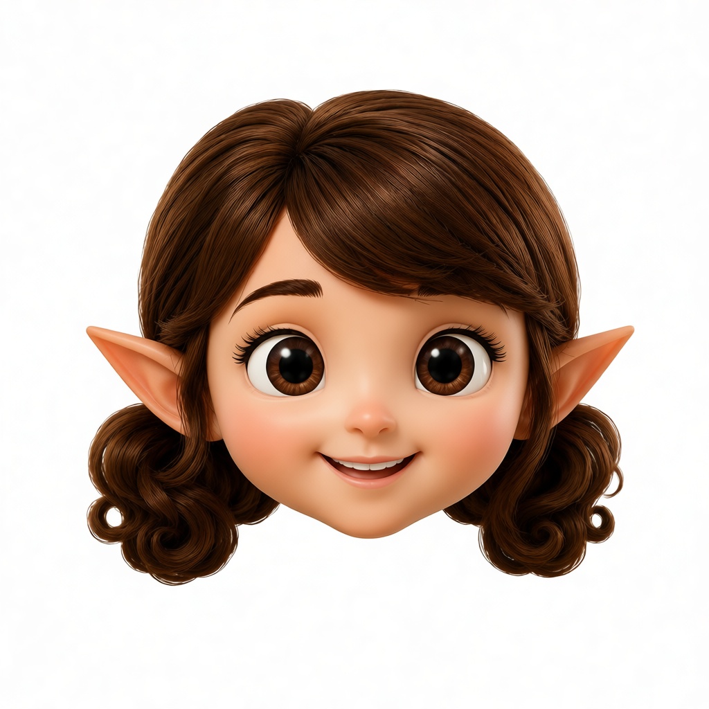 Smiling Elf Girl Bust free 3D printable STL