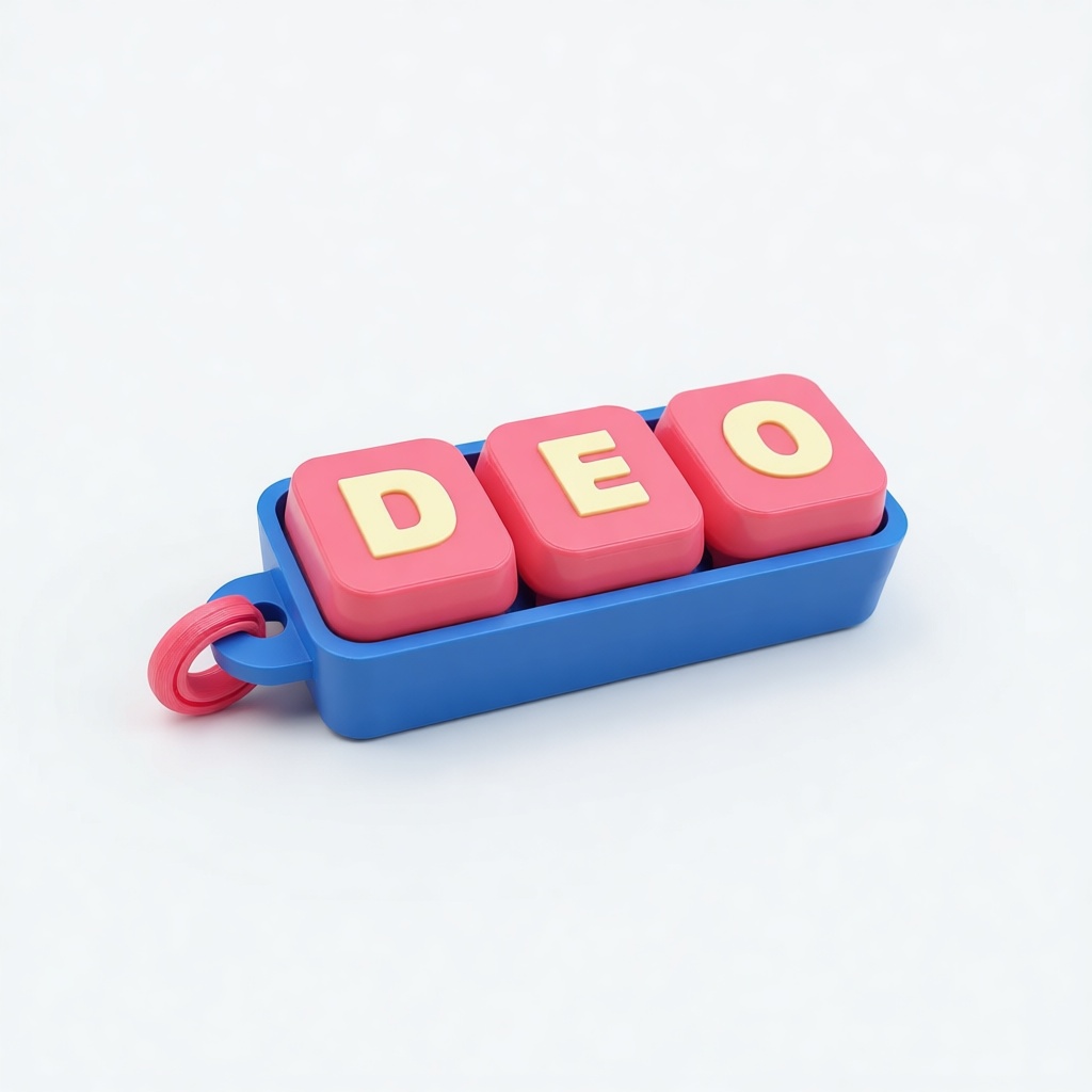 DEO Keychain Holder free 3D printable STL