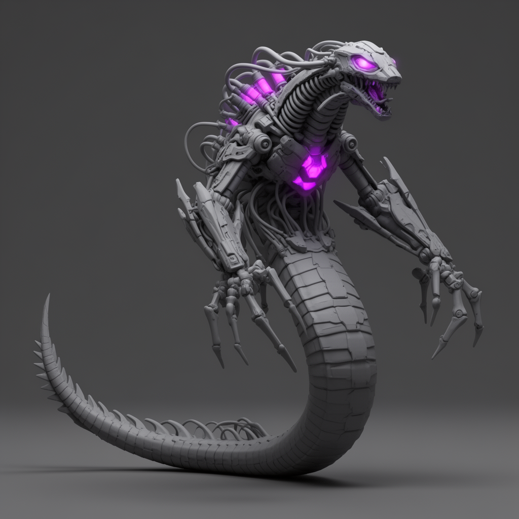 Chrome Ravener Figurine free 3D printable STL