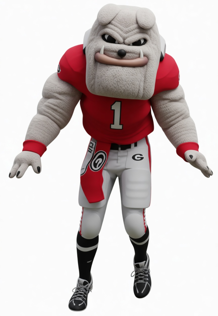 Georgia Bulldogs Mascot Figurine free 3D printable STL