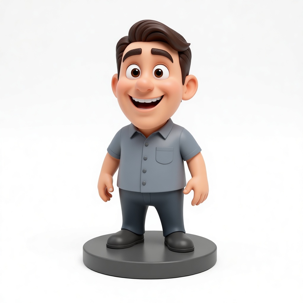 Smiling Cartoon Man Figurine free 3D printable STL