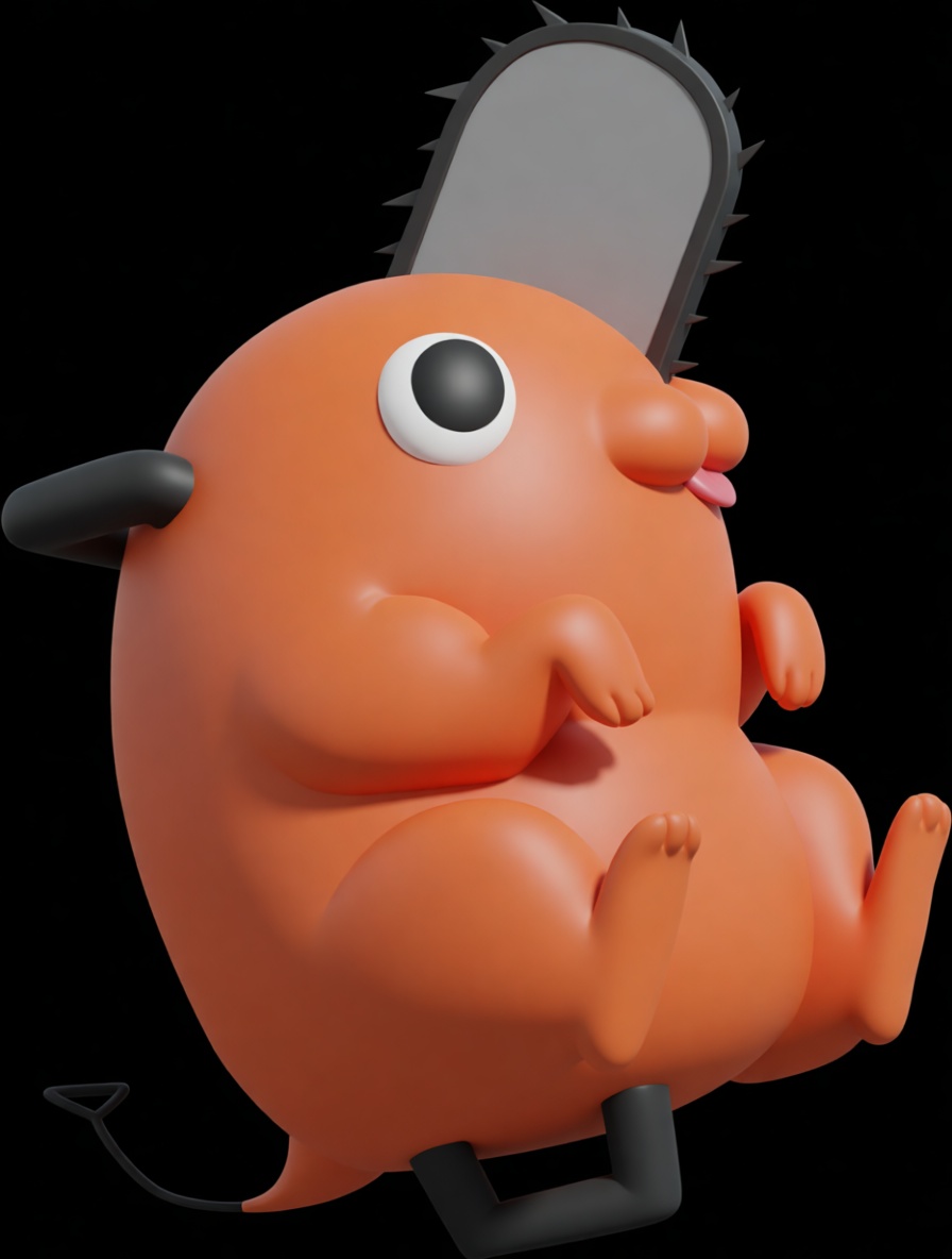 Chibi Chainsaw Hamster Figurine free 3D printable STL