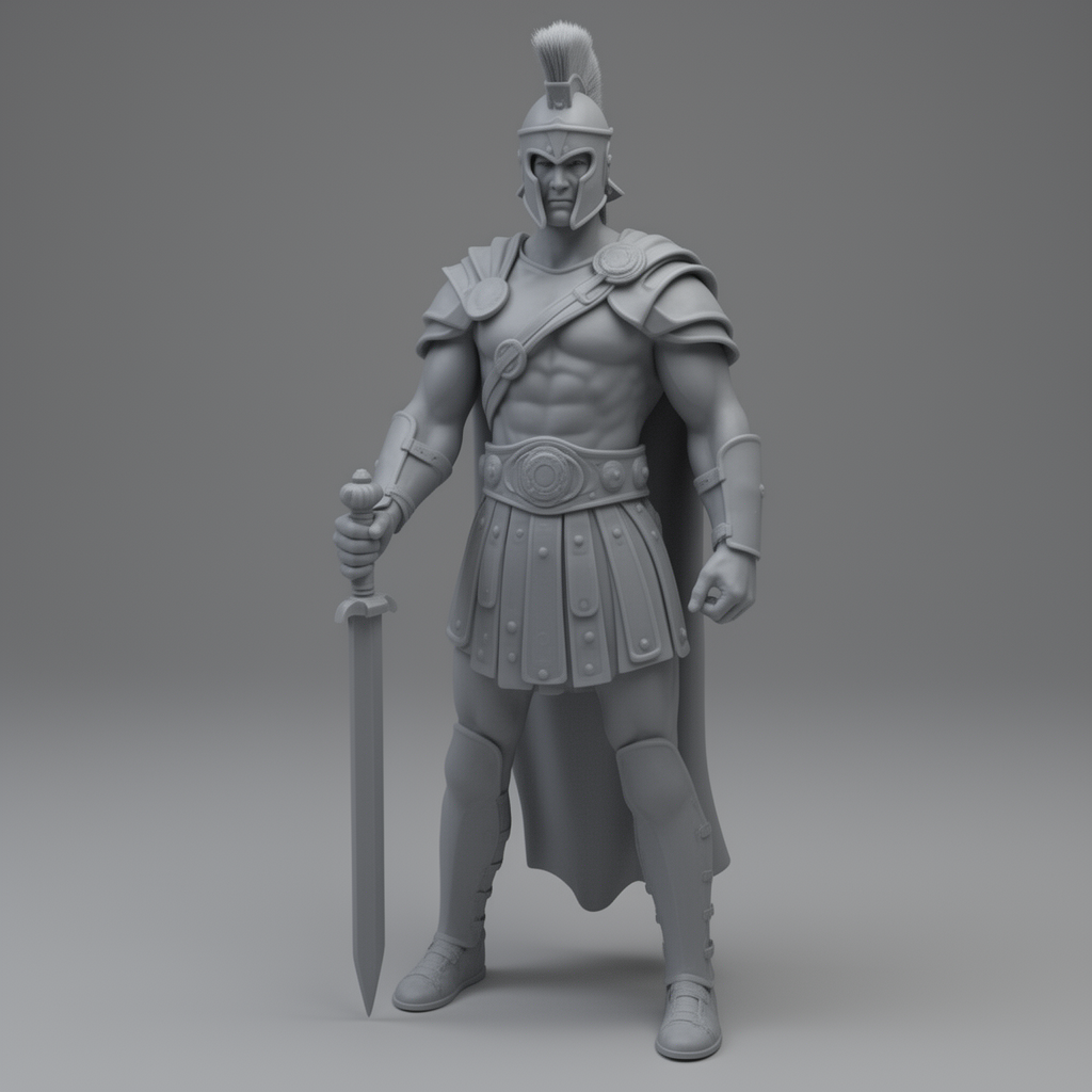 Maximus Gladiator Figurine free 3D printable STL