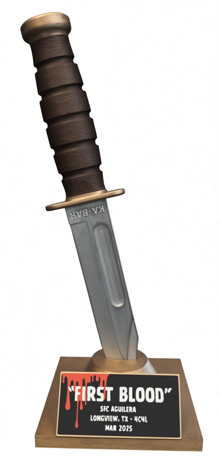 Ka-Bar Combat Knife Trophy free 3D printable STL