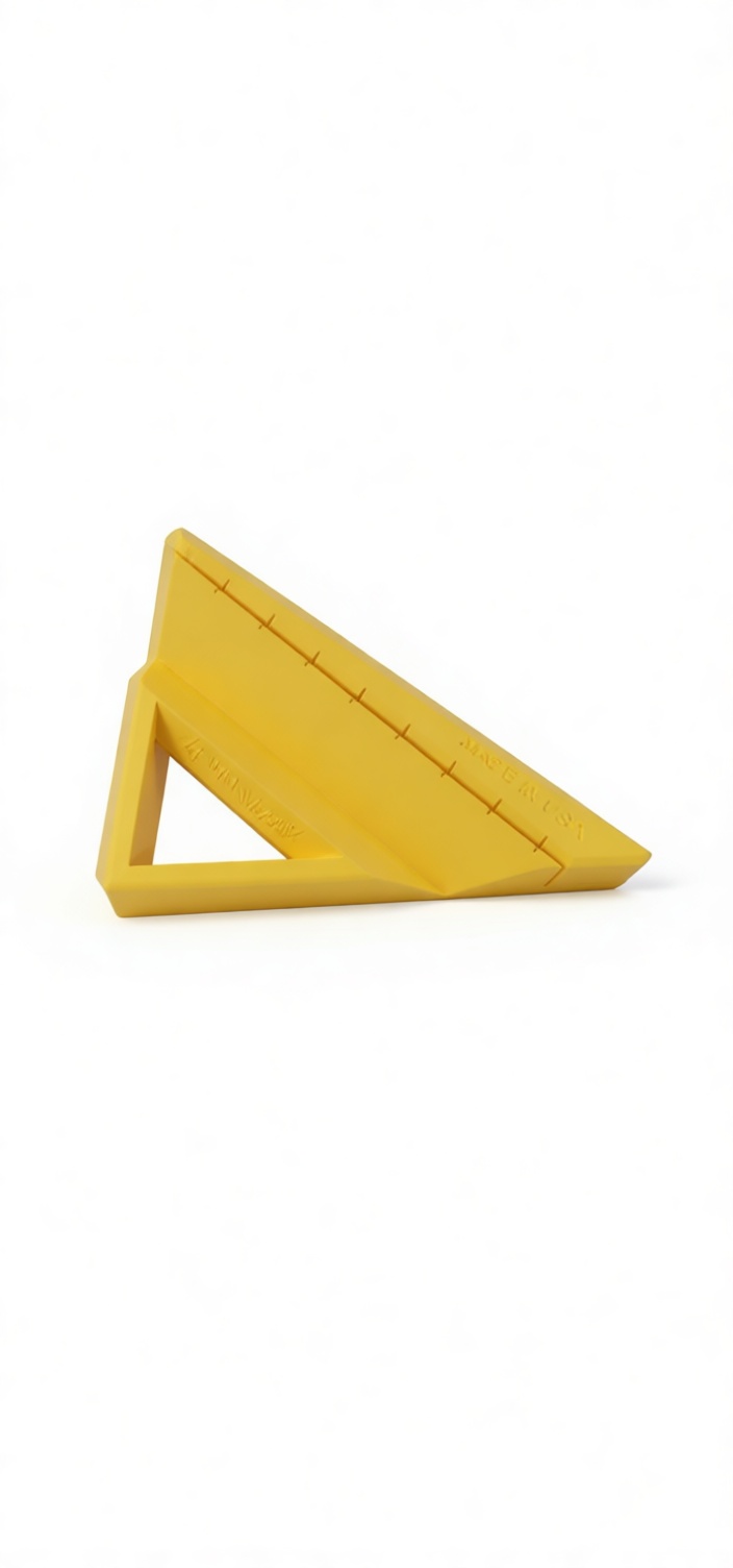Yellow 60 Degree Triangle Ruler free 3D printable STL