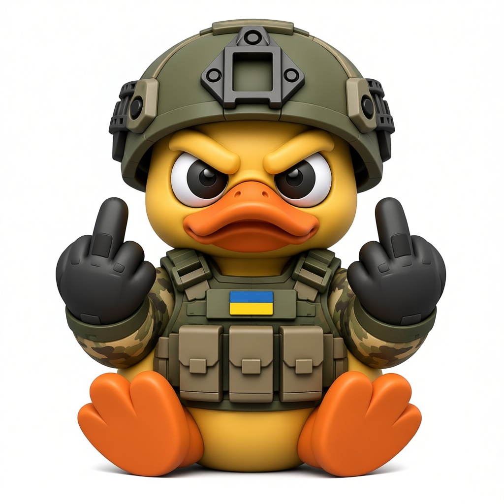 Military Duck Figurine free 3D printable STL