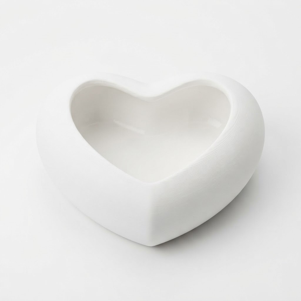 Heart Shaped Bowl free 3D printable STL