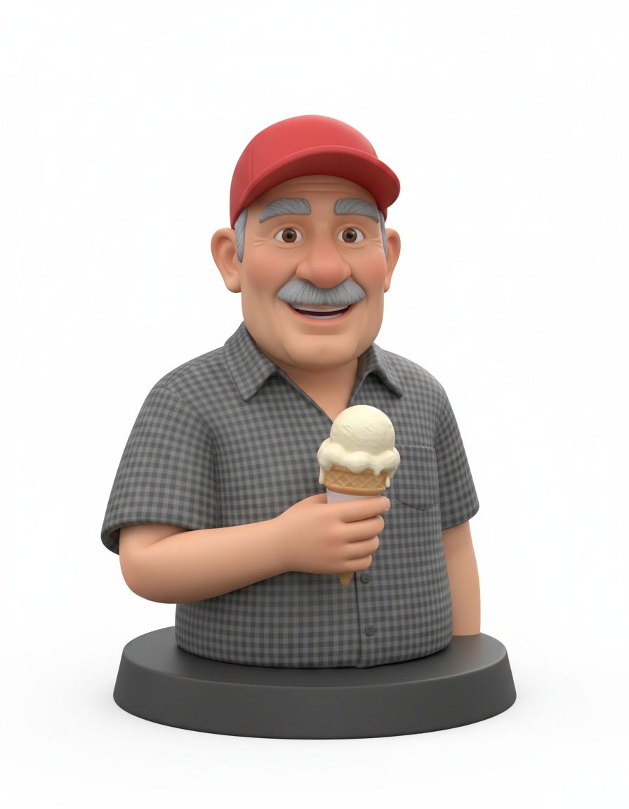 Smiling Grandpa Bust free 3D printable STL