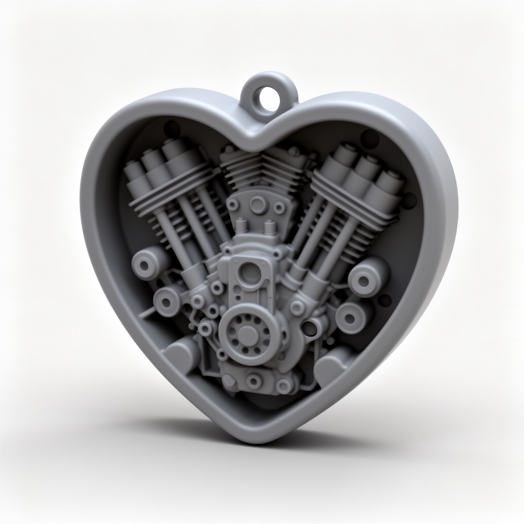 Heart Engine Housing Model free 3D printable STL