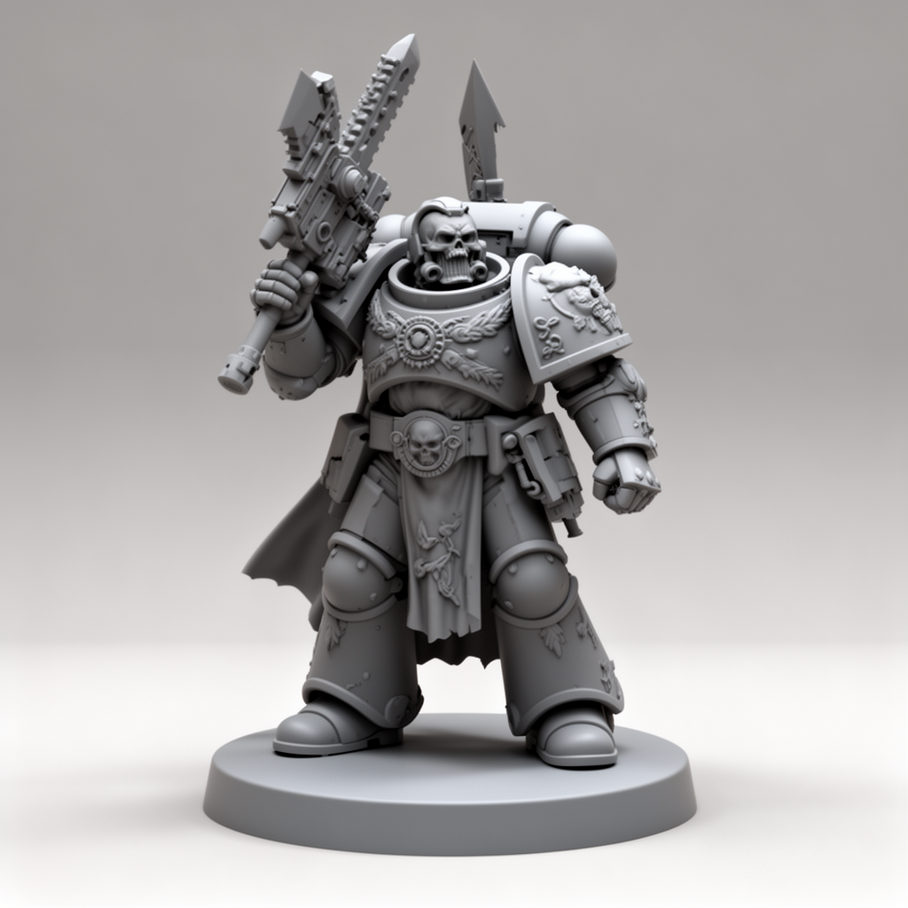 Warhammer Soldier Miniature free 3D printable STL