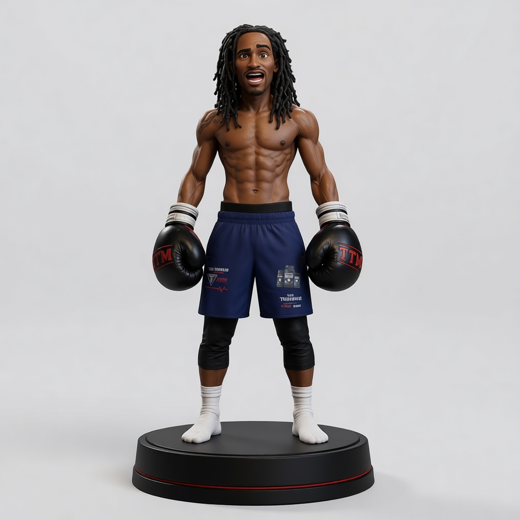 Boxer Figurine free 3D printable STL