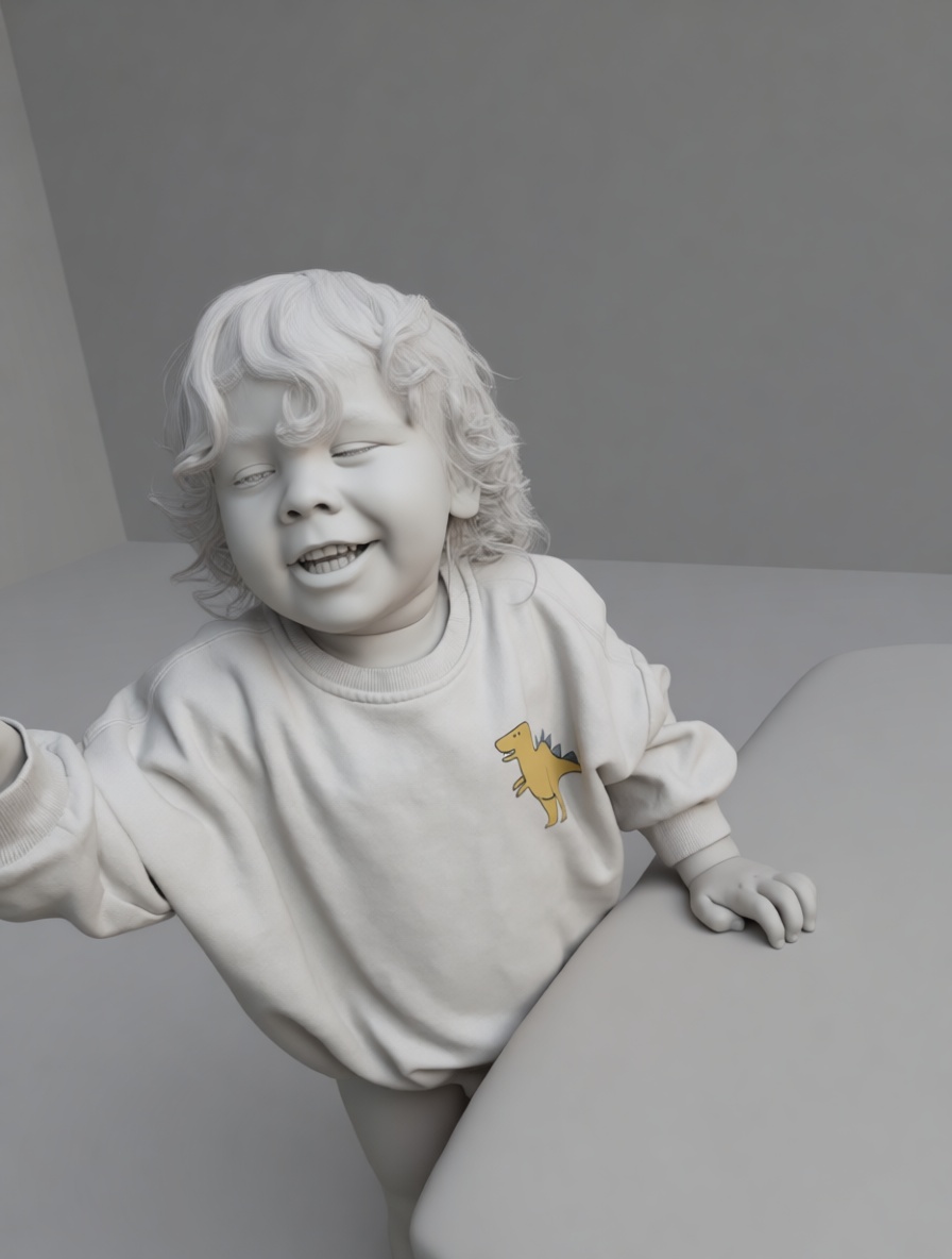 Smiling Toddler Figurine free 3D printable STL