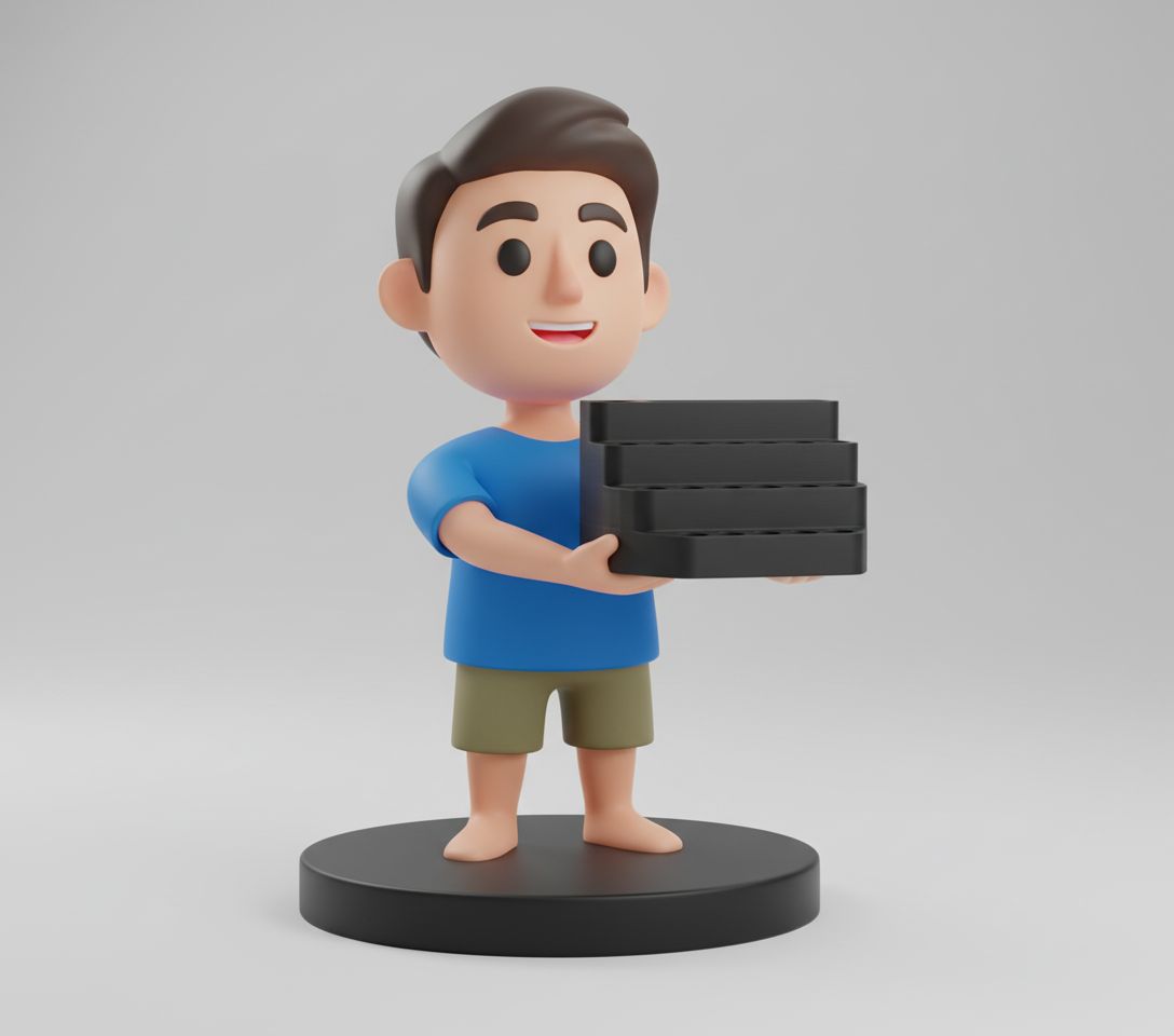 Delivery Boy Figurine free 3D printable STL