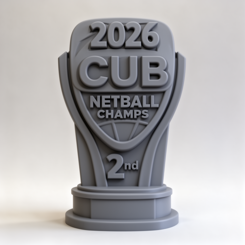 Second Place Trophy Figurine free 3D printable STL