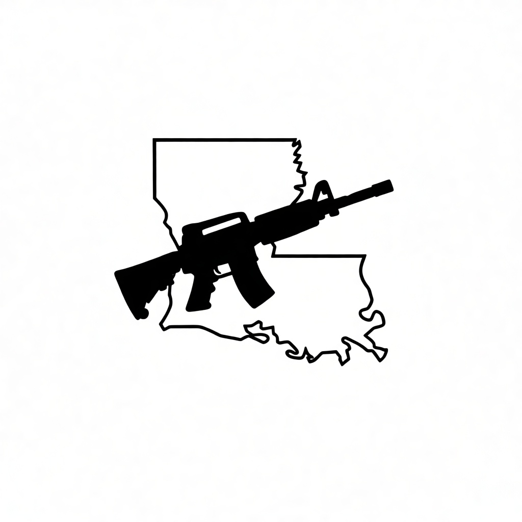 M16 Rifle Outline free 3D printable STL