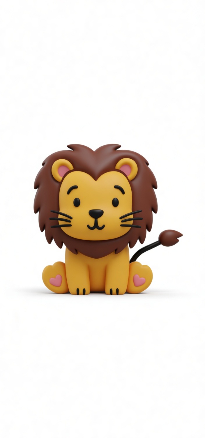 Cute Lion Figurine free 3D printable STL