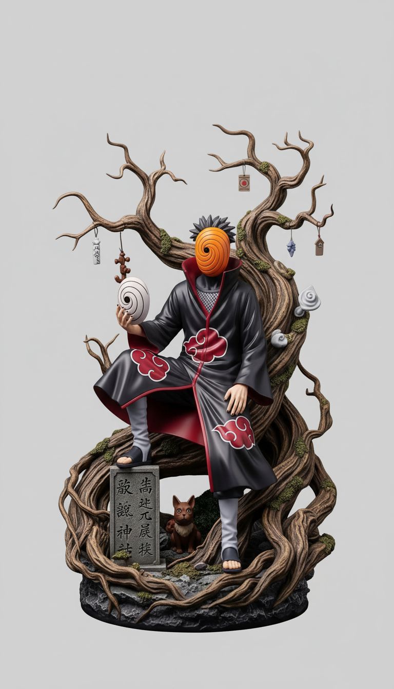 Tobi Naruto Statue free 3D printable STL