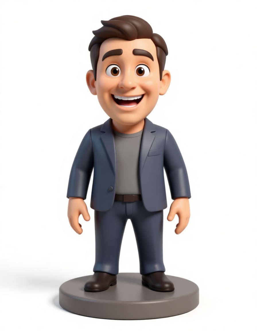 Smiling Businessman Figurine free 3D printable STL