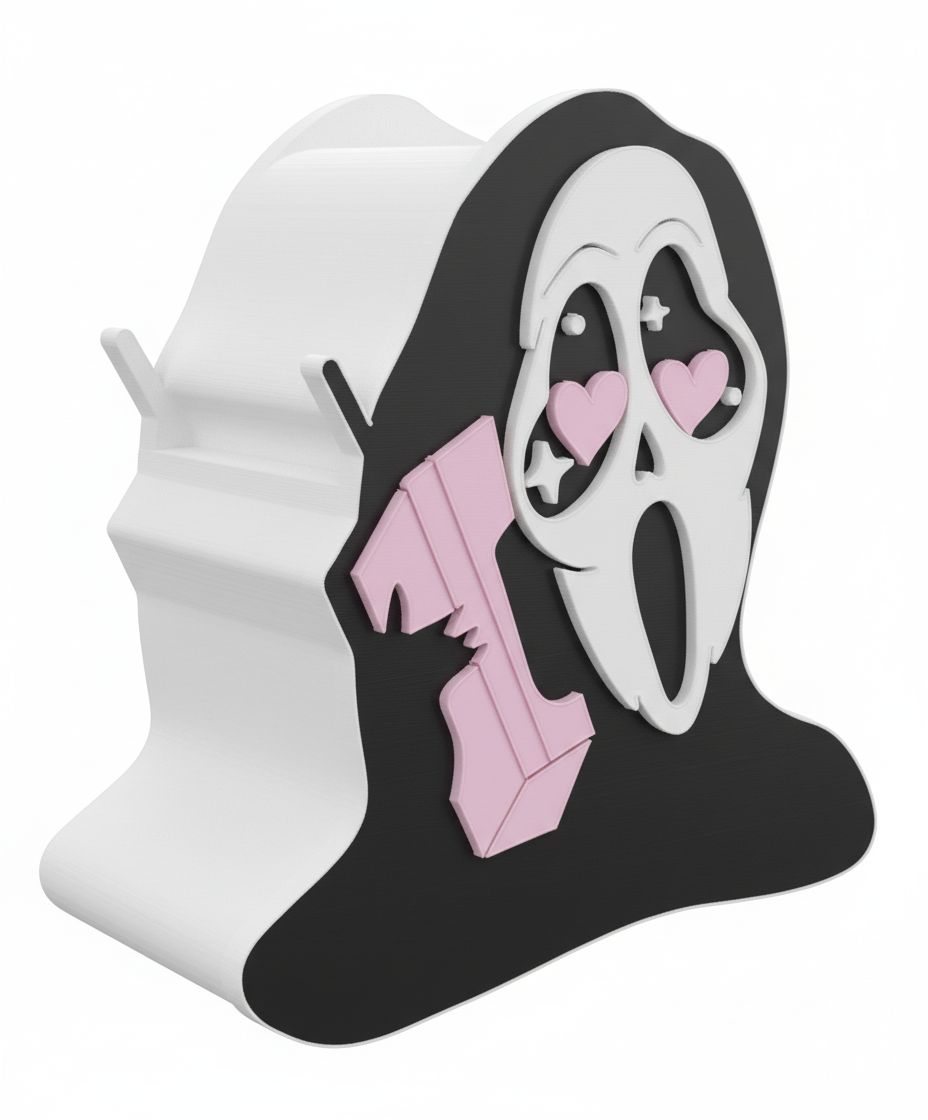 Ghostface Wall Art free 3D printable STL