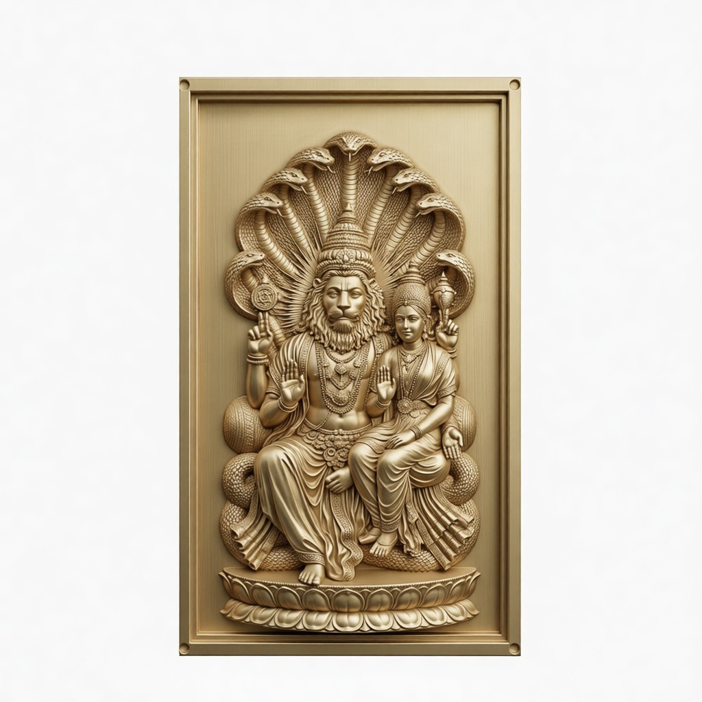 Narasimha and Lakshmi Relief free 3D printable STL