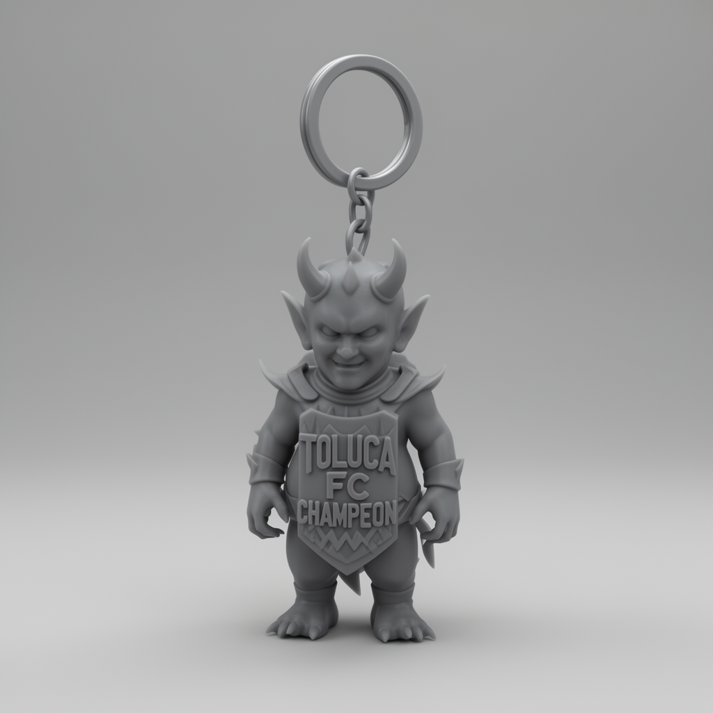 Devil Keychain Toluca free 3D printable STL