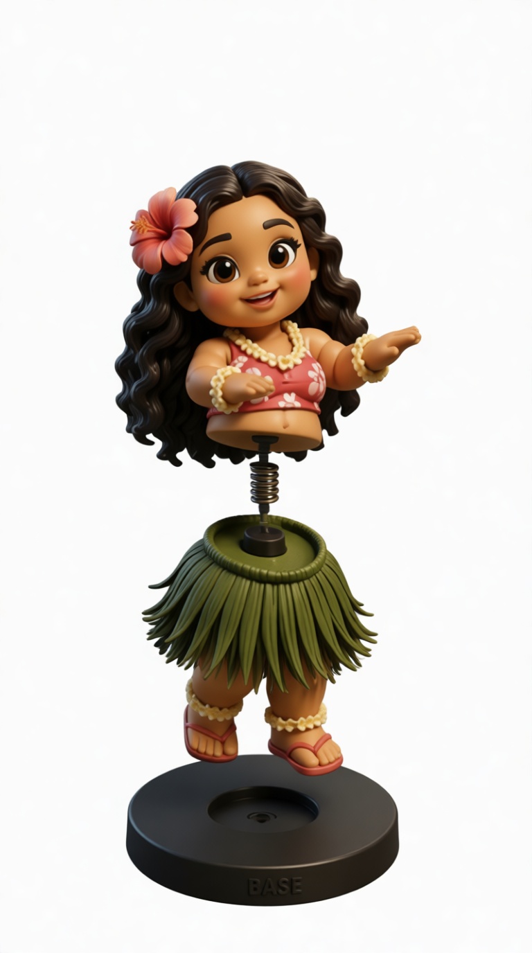 Moana Bobblehead Figurine free 3D printable STL
