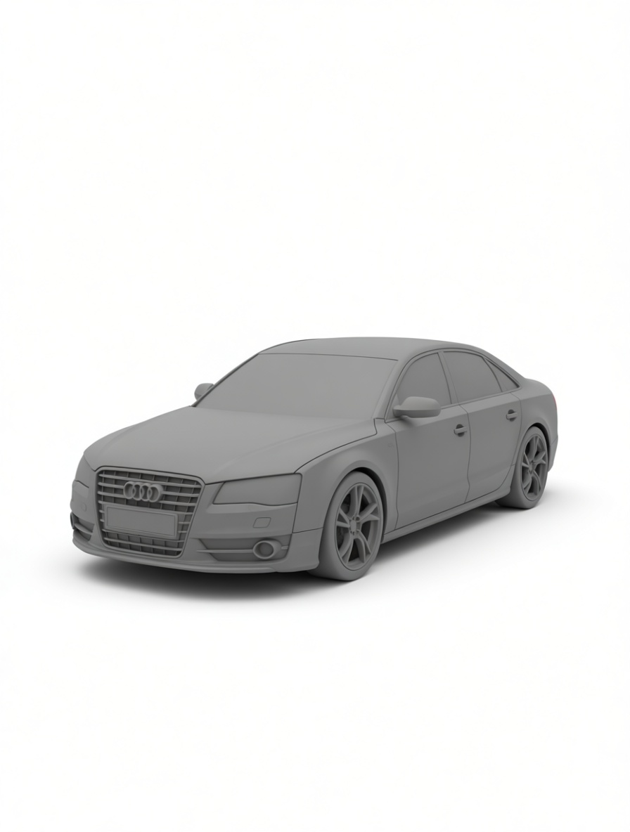 Audi A4 Sedan Model free 3D printable STL