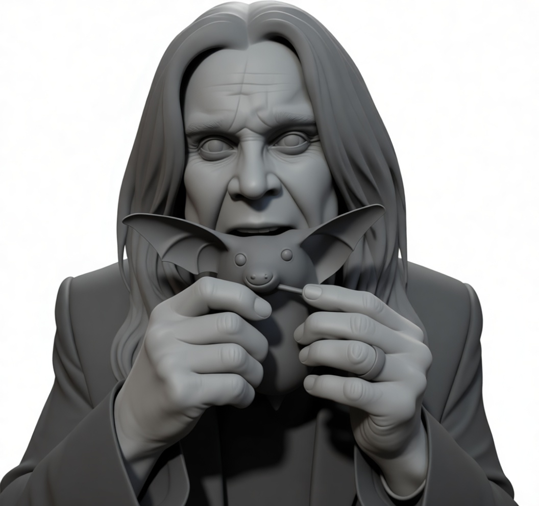 Ozzy Osbourne Bust free 3D printable STL