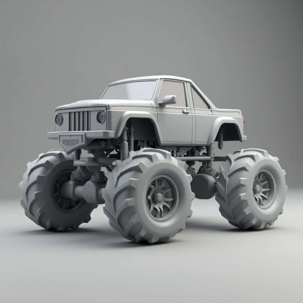 Monster Truck Model free 3D printable STL