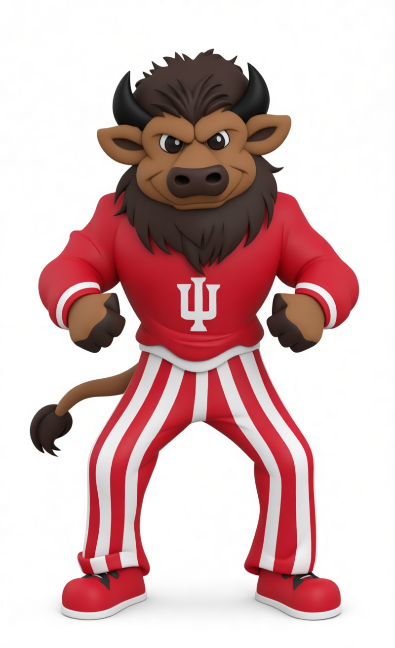 Indiana Hoosiers Mascot Figurine free 3D printable STL