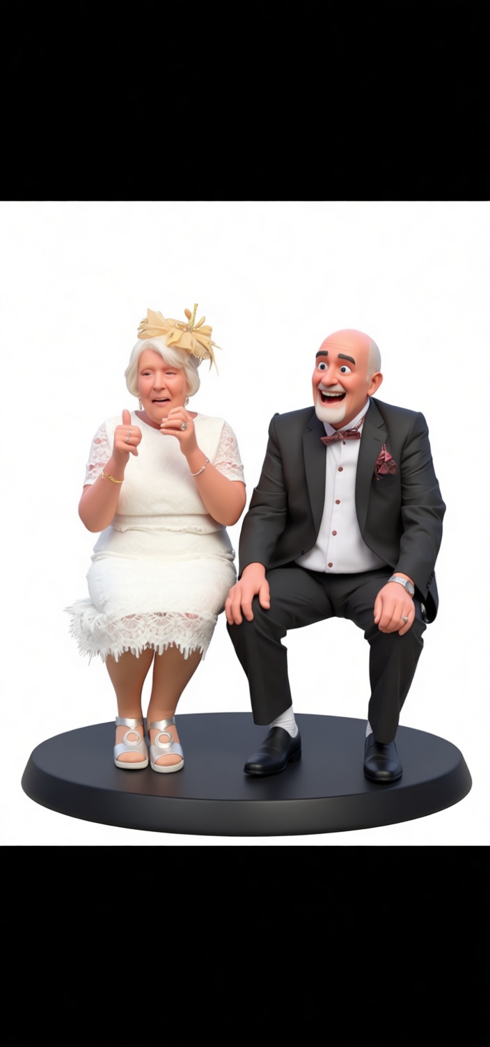 Elderly Couple Figurine free 3D printable STL