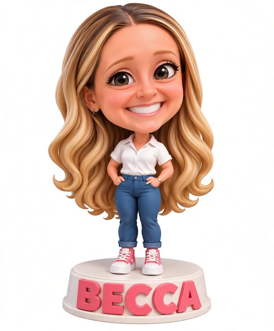 Becca Caricature Figurine free 3D printable STL