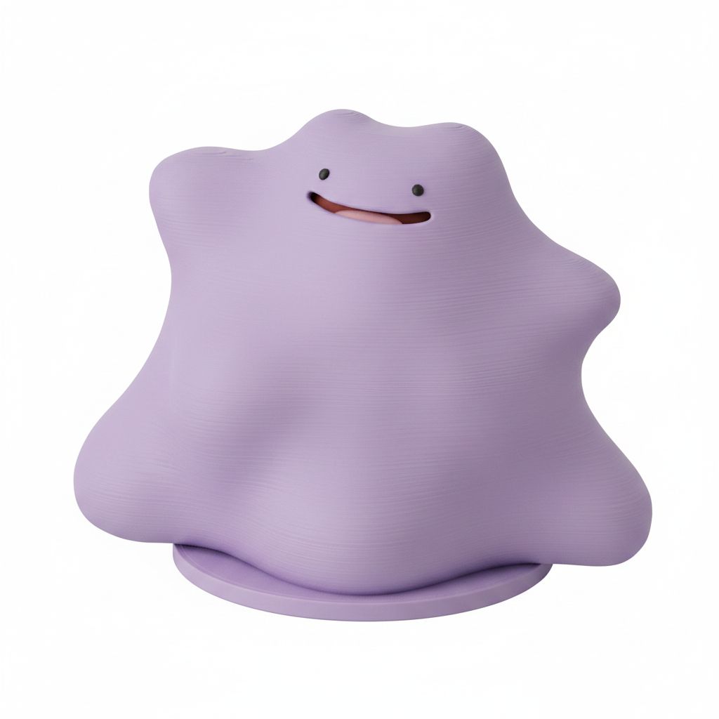 Ditto Pokémon Figurine free 3D printable STL