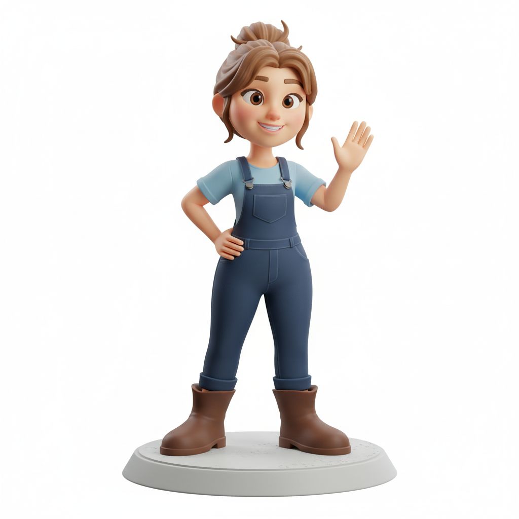 Friendly Cartoon Character free 3D printable STL