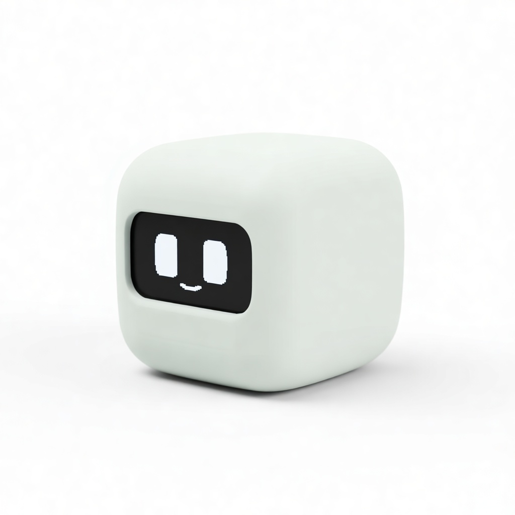 Pixel Robot Cube Figurine free 3D printable STL