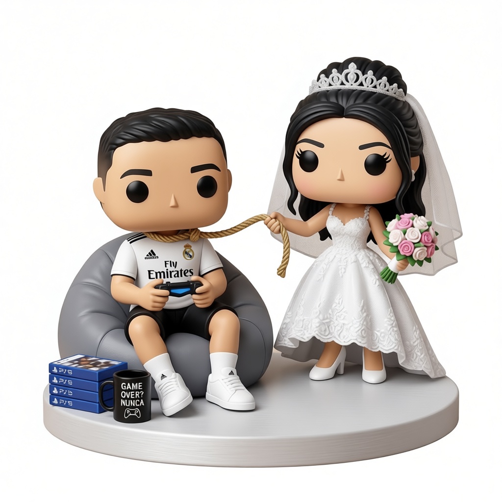 Gamer Groom and Bride Figurines free 3D printable STL