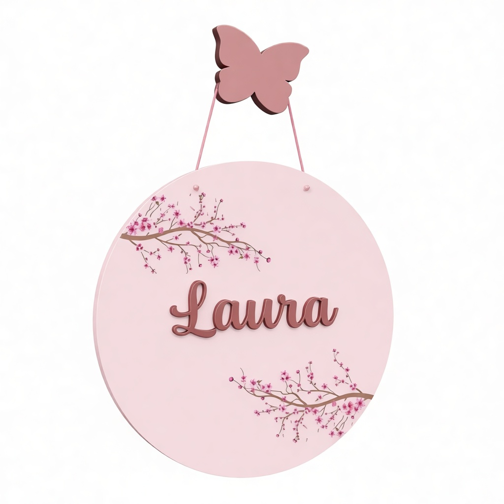 Laura Name Sign free 3D printable STL
